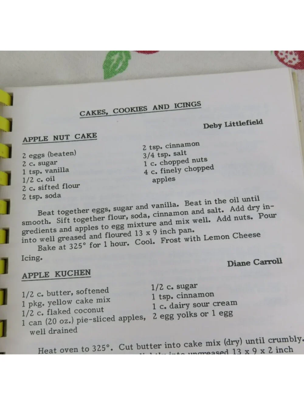 Favorite Recipes From Our Best Cooks Cookbook 1985 Christmas Party Committee